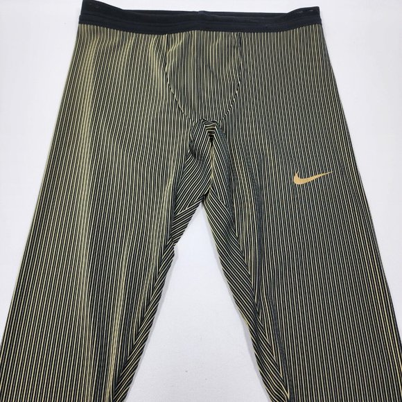Nike Pro Elite Official Racing Yellow  Tights Men’s 3XL CW2706-000 Made In USA - Picture 2 of 11